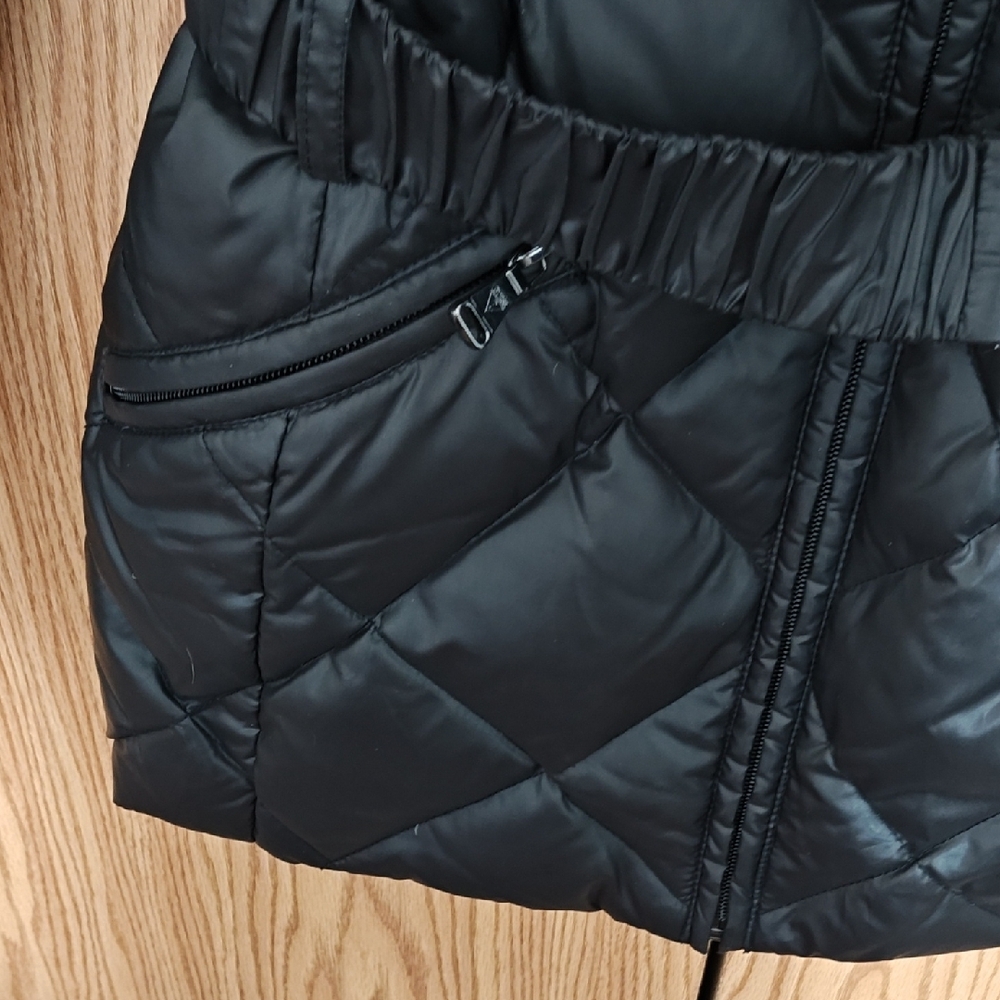 Like New 💕 Guess Black Quilted Belted Puffer Jacket - Picture 8 of 10